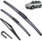 Scheibenwischer vorne und hinten, Set, kompatibel mit Dacia Renault Duster MK1 2009–2013, Windschutzscheibe, Windschutzscheibe, 20 Zoll + 20 Zoll + 12 Zoll