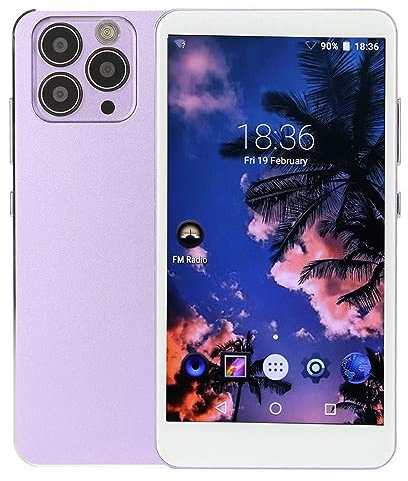 Lecteur MP4 avec écouteurs sans Fil, écran HD 5,0 Pouces, Vidéo, Film, Photo, Lecture de Musique HiFi, Prise en Charge BT WiFi Lecteur MP3 MP4 Multifonctionnel (Violet)