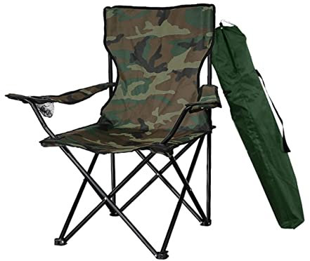 IRYZE Camping-Stühle Campingstuhl Faltstuhl Outdoor Klappstuhl Camouflage Sessel Gartenhocker Tragbarer Stuhl Wandern Backpacking Stühle Ultraleicht Klappstuhl Outdoorstuhl