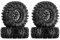 INJORA 1.3 Beadlock Reifen Set S5 Swamp Claw Gelände Felgen Reifen 70 * 27mm für TRX4M SCX24 1/18 1/24 RC Crawler Auto,Schwarz