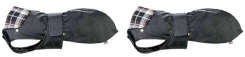 TRIXIE wasserabweisender Hundemantel Mantel Paris, S: 36 cm, schwarz - 30502 (Packung mit 2)
