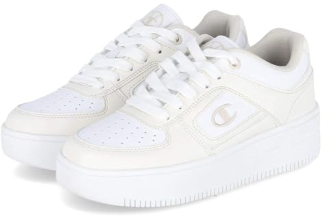 Champion Damen Sportschuhe/Low Sneaker Foul Play PLAT Element Weiß Kunstleder, Größe:41, Farbauswahl:weiß