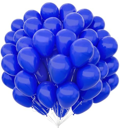 Unisun Königs Blau Luftballons 100Pcs, 12 Zoll Matte Tief Dunkel Blau Latex Ballons Pack für Blaue Thema Ballon Bogen Kit Geburtstag Hochzeit Baby Shower Karneval Veranstaltungen Party Dekorationen