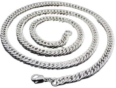 Generic Ne se décolore jamais 3.5mm-7mm en acier inoxydable chaîne cubaine collier hommes lien gourmette cadeau bijoux Geschickt und professionell