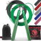 Professionelle Springseil Crossfit TALAFIT | verstellbares Fitness-Springseil | Springseil | Boxseil | Springseil mit Hochgeschwindigkeits-Kugellager | Inklusive Tasche (Schwarz) (Grün)