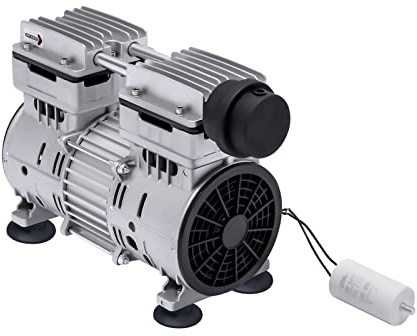 Ölfreie Vakuumpumpe 500 W, Industrie Labor Vakuum Pumpe 1440 U/min, Überhitzungsschutz, Geräuscharm, Ölfrei Unterdruckpumpe Vakuum, Labor-Druckpumpe