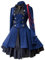 Rrongwn Gothic Kleidung Damen Elegant Rockabilly Kleid Swing A-Linie Partykleider Vintage Steampunk Kostüm Hohe Taille Cocktailkleid Festliches Steampunk Petticoat Mittelalterkleid Halloween Kostüm