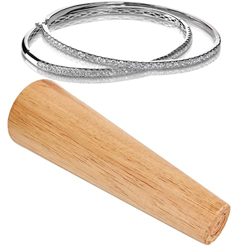 Mandrino per Bracciale, Mandrino per Braccialetto in Legno Mandrino per Regolare il Braccialetto per la Regolazione del Braccialetto Deformato per la Riparazione di Gioielli