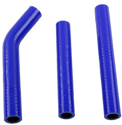 LUXERAD Tubo refrigerante in silicone per KTM 125 144 150 200 250 300 2007 2008 2009 2010 tubo radiatore esterno blu e interno nero