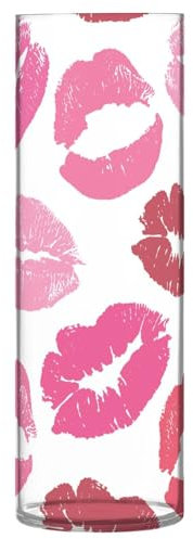 Blumenvase für Heimdekoration, Muster, Lippen, Druck, Kunststoffvase für Hochzeitstisch, moderne kleine Vasen, Eingangsregal, Einweihungsdekoration