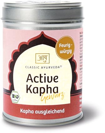 Classic Ayurveda - Bio Active Kapha Gewürz - 70 g - Aromatische Mischung scharfer Gewürze für vielseitiges Würzen