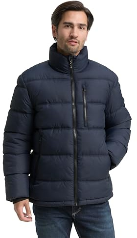 Tom Tailor Herren Puffer-Jacke aus wasserabweisendem Material