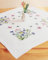 KAMACA Stickpackung Plattstich Stielstich vorgezeichnet Baumwolle komplettes Stickset mit Stickvorlage Stickerei-Kit zum Selbersticken Erwachsene (Blumenparadies mit Meisen MD 80x80 cm)