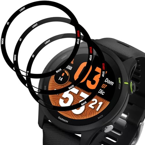 3 Pièces Verre Trempé pour Garmin Forerunner 255/255 music,verre trempé,Vitre Protection de Anti Rayures, Haute Sensibilité, Sans Bulles, protection verre
