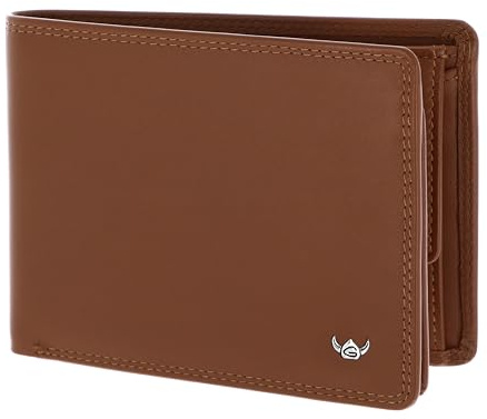 Golden Head Leder Geldbörse Polo RFID Protect Scheintasche 1154 Cognac braun