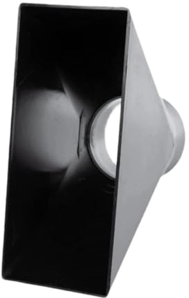 Dust Collection Hood Nozzle for 100mm (4 inch) Hose, High Performance Rectangular Hood with Wide Funnel Design for Woodworking Dust Extraction