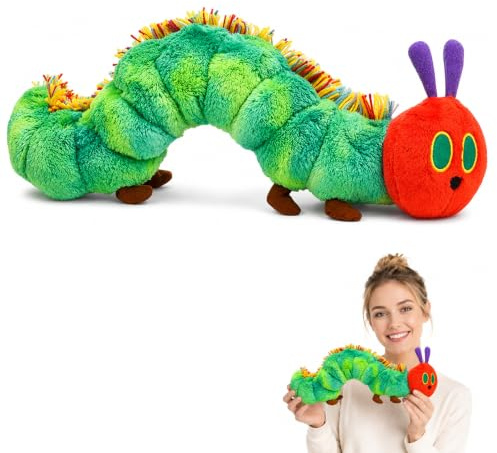 Raupe Nimmersatt Kuscheltier, 27cm Die Kleine Raupe Nimmersatt Kuscheltier, Scherzartikel Für Friends, Geschenk für Fans Der Beliebten Geschichte, Erwachsene, Nur für Personen ab 14 Jahren geeignet