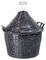AMBROSIO ITALY Weinballon Gärballon Flasche Glasballon Glasgärballon + Kunststoffkorb 7 Größen (5 Liter)