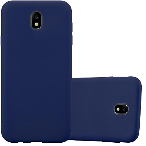 Cadorabo Hülle kompatibel mit Samsung Galaxy J3 2017 Schutzhülle TPU Silikon Case Candy Design Slim Kratzfest Weiche Gummi mit Rundumschutz Case Hülle für Galaxy J3 2017 in Blau