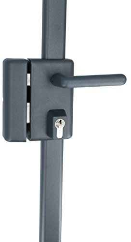 Vachette Serrure en applique multipoints verticale à poignée, MULTIBLINDE série 8800, Tirant Droite, Certifiée A2P, Haute sécurité, 3 points de fermeture, 4 clés VIP+ brevetées incluses, Gris