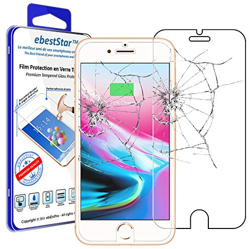 ebestStar - Verre trempé Compatible avec iPhone 7 Plus, iPhone 8 Plus, iPhone 6 6S Plus Apple Film Protection Ecran Anti Casse/Rayure, sans Bulles [Appareil: 158.2/158.4 x77.9/78.1x7.3/7.5mm, 5.5'']