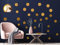 Goldene Punkte Wandtattoo 36 Stück, viele Größen, Kreise/Polka Dots, Klebepunkte, Wandkonfetti Wandaufkleber