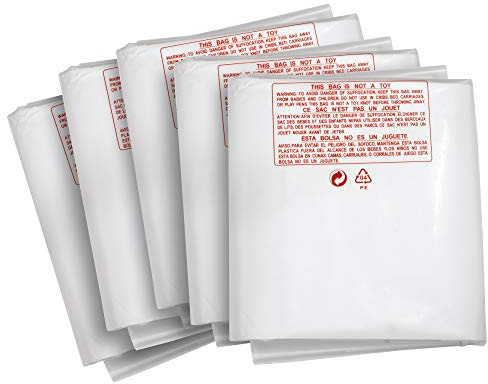 Clear Plastic Dust Collector Replacement Bags 5 Pack 20 Diameter x 43 Length for Machines with 20 Filter Drums, 5mm Thickness