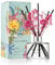 COCODOR Blume Raumduft Reed Diffuser mit 5 Duftstäbchen 200ml - Rosenparfüm, Natürlich, Langanhaltend, Home Duft ätherisches Öl Reed Diffusor für Badezimmer Regal Dekoration
