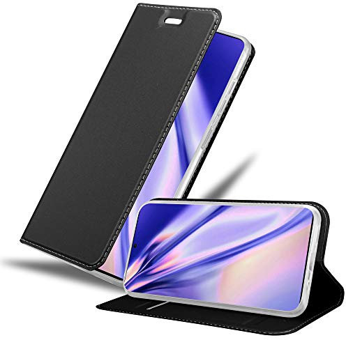 Cadorabo Hülle kompatibel mit Samsung Galaxy S20 Ultra aus Premium Kunst Leder Flip Klappbare Stoßfeste Magnetische [Standfunktion] [Kartenfächern] Cover Hülle für Galaxy S20 Ultra Tasche in Schwarz