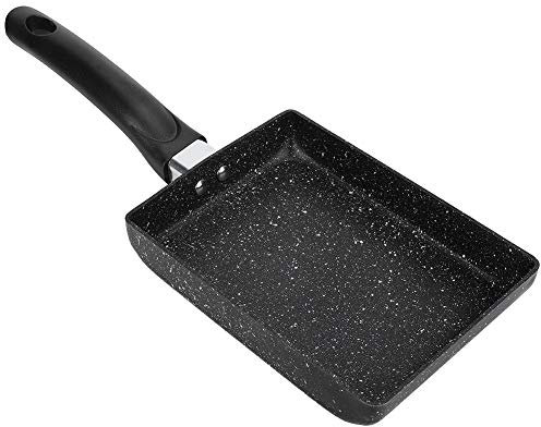 Jenngaoo Frying Pan, Non-Stick Coating Omelette Pan, Small Square Frying Pan for Making Omelets, Pancakes or Burritos(S)