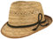 Breiter Kinder Strohhut Sommerhut Sonnenhut 100% Stroh Leicht 55, beige Trachtengarnitur