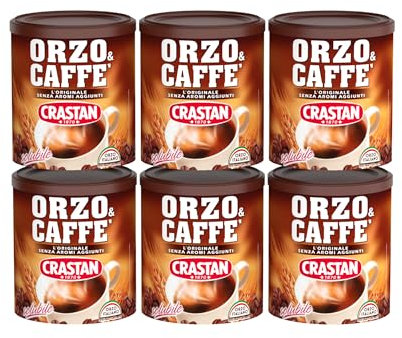 Crastan Orzo & Caffè Solubile - 6 Barattoli Da 120 Gr