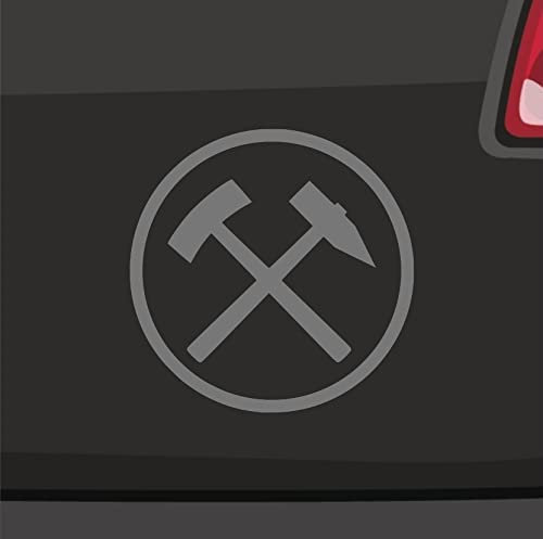 Schlägel und Eisen Aufkleber -6 Größen 21 Farben- Bergmann Kumpel JDM NRW Bochum