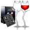 Lot de 2 Verres à Vin Rose - Forme de Rose, Romantiques et Élégants pour Femme - Parfaits pour Cadeaux de Mariage et d'Anniversaire