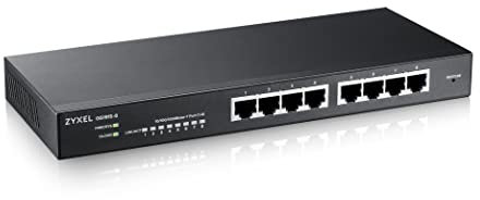 Zyxel 8-Port GbE Smart Hybrid Mode Switch | Standalone o Nebula Cloud | Desktop | Senza Ventola [GS1915-8]
