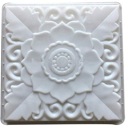 Pflasterform Platz Antique Garden Pflaster Brick Ancient Town Old Blue Ziegelstein-Muster Brick Antirutschbodenplatten aus Beton Plastikform (Color : 40x40x6cm)