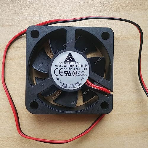 CYRMZAY Compatible For Delta AFB0512HHB 5015 12V 0.2A 2-Wire cooling fan