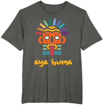 Aya Huma Festival Maske Spirit Head Two Faces Inti Raimy T-Shirt