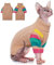 IECOii Hundepullover,Warmer Hundepullover Kleine Hunde,Rollkragen Strickpullover Hund Pullover, Gestrickt Hundebekleidung für Welpe und Katzen,Herbst Winter Yorkshire Chihuahua Kleidung