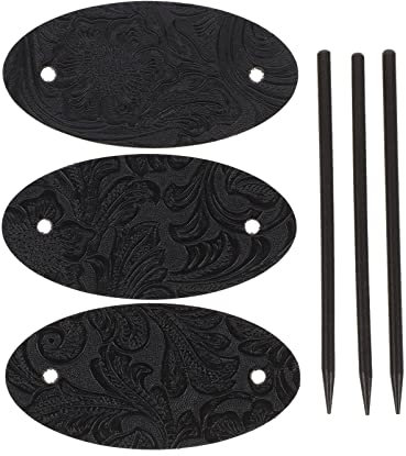 TEHAUX 3 StüCk Leder Haarspangen Mit Stab Elegante Haarnadeln FüR Hochsteckfrisuren Ideal FüR Damen Jeden Alters Und Haartyp Perfekte Haaraccessoires FüR Besondere AnläSse