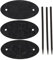 TEHAUX 3 StüCk Leder Haarspangen Mit Stab Elegante Haarnadeln FüR Hochsteckfrisuren Ideal FüR Damen Jeden Alters Und Haartyp Perfekte Haaraccessoires FüR Besondere AnläSse
