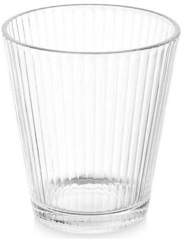 Vaso Rayas Transparente Vidrio 375 ml (24 Unidades)