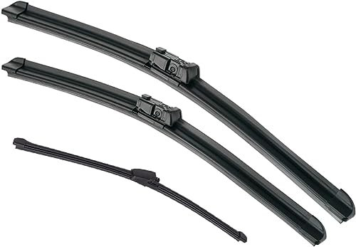 RAKTDA Auto Scheibenwischer Für VW Tiguan 2007 2008 2009 2010 2011 2012 2013 2014 2015 2016, Natürlichen Gummi Wischblätter Reinigungsfenster Teile