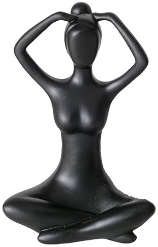 Boltze Home Dekofigur Yoga, Frau, 10 cm, Muster:Muster 1