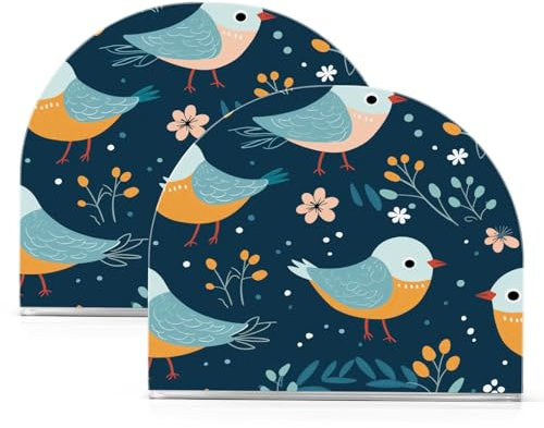 Niedlicher Vogel-Serviettenhalter, Papierserviettenständer für Tischservietten, Aufbewahrungsspender für Küche, Restaurant, Bar, 2 Stück