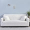 Elastischer Sofabezug gebürsteter Stoff Einfache einfarbige Farbe 1 Sitz/2 Sitze/3 Sitze/4 Sitze Sofabezüge Sofaschonerbezug Anti-Rutsch Sofa-Spannbettlaken Abdeckung für Heimschutz (Farbe : Weiss,