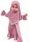 FYMNSI Baby M?dchen Gebetskleidung Muslimisches Kleid Abaya Maxikleid Mit Hijab Kleinkinder Neugeborene Islamisches Gebetskleid Ramadan Kaftan Dubai Outfit Einfarbig Zweiteilig Mauve 6-12 Monate