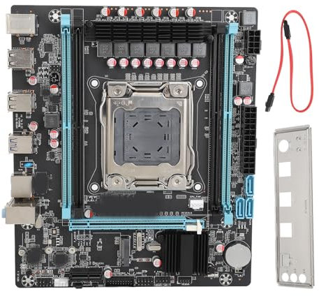 Scheda Madre del Computer, Scheda Madre Desktop DDR4 X99 a 4 Canali con Slot M.2, Scheda di Rete Gigabit, Scheda Madre PC per CPU LGA 2011-3