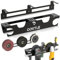 gostle 2 Bay Angle Grinder Holder with Discs Hook Rack, Grinders Power Tools Holder Storage Rack, Wall Mount Organizer Bracket for Cutters Polishers with Cord Hanger and Hooks