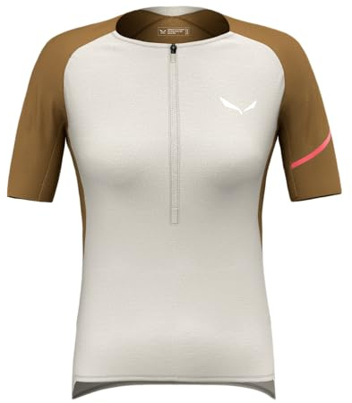 Salewa Damen Vento Am Hz T-shirt W S/S Tee, Oatmeal/7020, XS EU